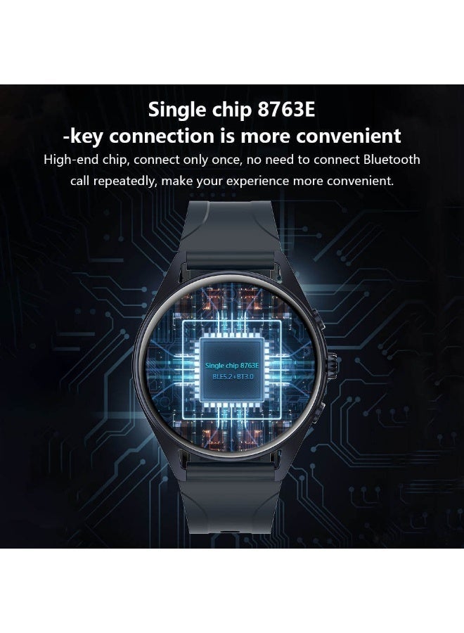 Smartwatch – 1.3-inch Super AMOLED Round Display, Bluetooth Calling & Health Tracking – Ramadan Special Edition – Includes 2 Interchangeable Straps – Rose Gold/Pink - Image 2