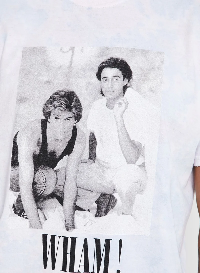 TOPMAN Wham Tie Dye Crew Neck T-Shirt