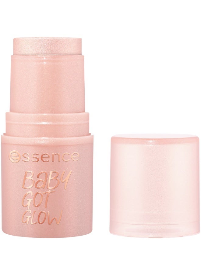 Essence Baby Got Glow Highlighter Stick 20 Rosy Glaze - Image 2