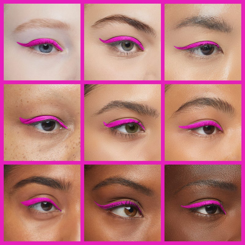 DNM Cat Eye Makeup Waterproof Neon Colorful Liquid Eyeliner Pen Make Up Comestics Long-lasting Black Eye Liner Pencil Makeup Tools (pink) 1 - Image 4