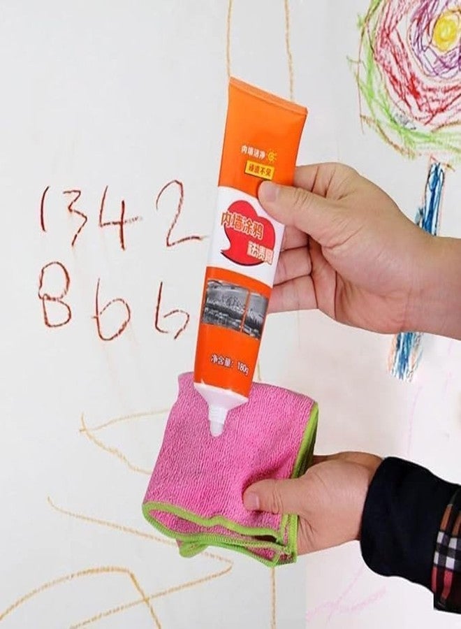 Allova Wall Stain Remover Cream - Erases Crayon, Marker, Dirt & Scuff Marks | Safe for Painted Walls, Tiles & Surfaces | Non-Toxic, Easy-to-Use Cleaner | (Pack of 1) - Image 2