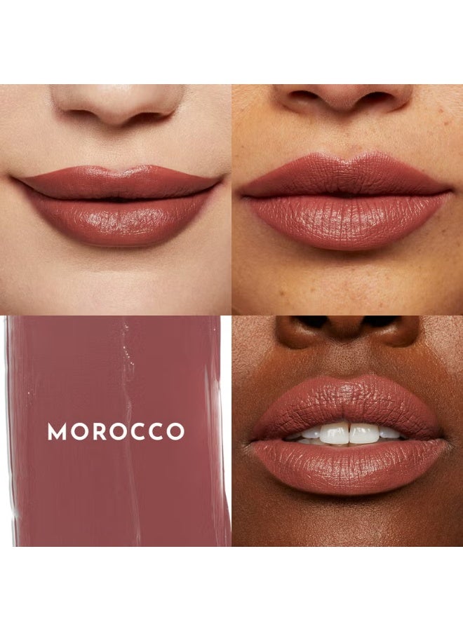LAWLESS BEAUTY Forget the Filler Lip-Plumping Line-Smoothing Satin Cream Lipstick - Morocco - Image 2