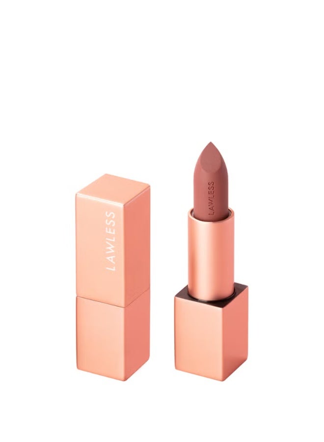 LAWLESS BEAUTY Forget the Filler Lip-Plumping Line-Smoothing Satin Cream Lipstick - Morocco - Image 1