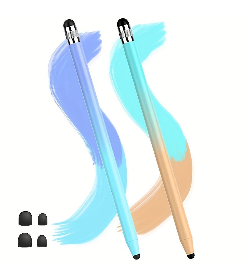 Stylus Pens 2 Pack For Touchscreens Capacitive Phones Tablets Purple Pink - Image 5