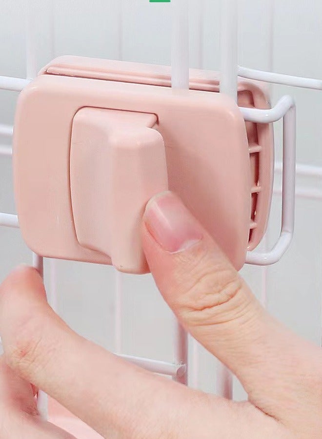 شور قفص للقطط مكون من 3 طبقات، قفص لعب للحيوانات الأليفة، مقاس 76x50.5x89 سم، وردي - Image 3