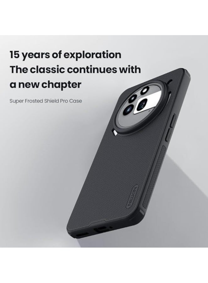 Nillkin Nothing Phone 3a Pro Case Super Frosted Shield Pro Matte All-Round Protection Anti-scratch Slim Luxury Hard Back  PC+TPU Cover Raised Bezel Camera Protect Cover for Nothing Phone 3a  Pro Black - Image 2