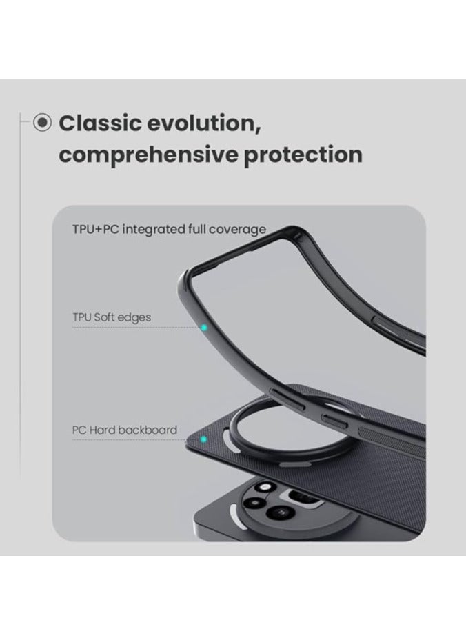 Nillkin Nothing Phone 3a Pro Case Super Frosted Shield Pro Matte All-Round Protection Anti-scratch Slim Luxury Hard Back  PC+TPU Cover Raised Bezel Camera Protect Cover for Nothing Phone 3a  Pro Black - Image 3