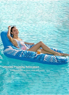 Adventure Lab Large Inflatable Swimming Pool Lounger with Cup Holders – Raft for Adults & Kids – Comfortable Inflatable Pool Float for Relaxation and Fun  - Image 2