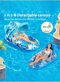 Adventure Lab Large Inflatable Swimming Pool Lounger with Cup Holders – Raft for Adults & Kids – Comfortable Inflatable Pool Float for Relaxation and Fun  - Image 4