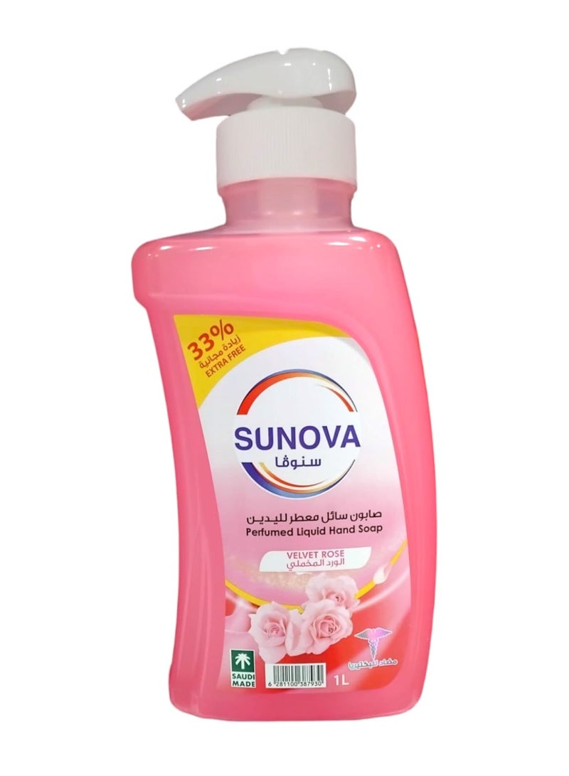 Liquid Hand Soap with Velvet Rose Scented 1L