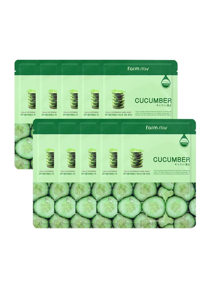 Farm Stay - Visible Difference Cucumber Mask Sheet 23ml - Image 1