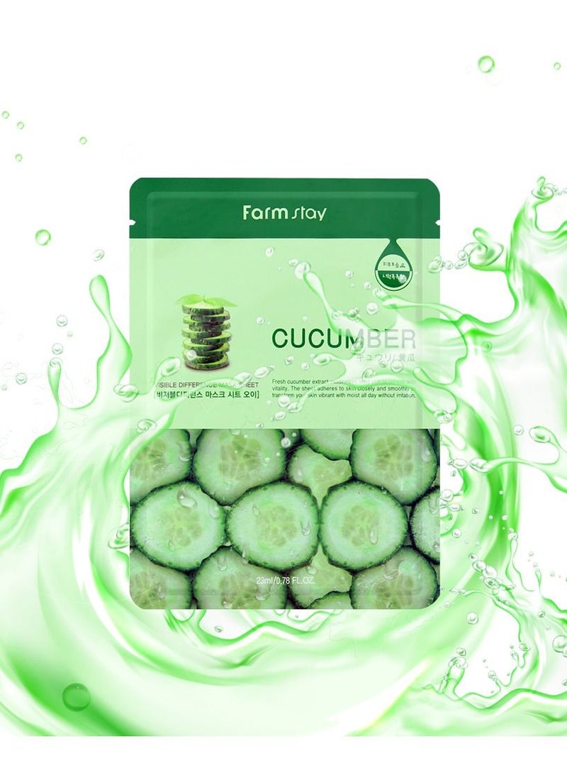 Farm Stay - Visible Difference Cucumber Mask Sheet 23ml - Image 1