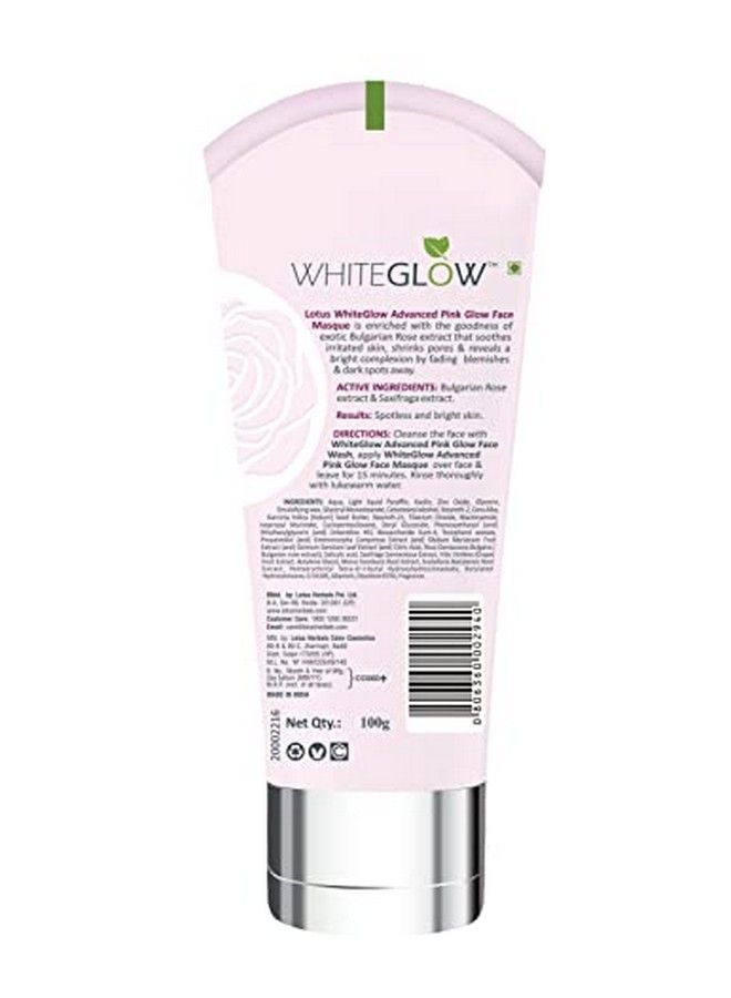 LOTUS HERBALS Whiteglow Advanced Pink Glow Face Mask ; Preservative Free ; Suitable For All Skin Types ; 100G  - Image 3