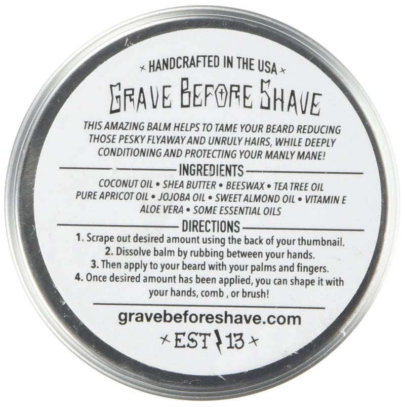 Grave Before Shaveâ„¢ Cigar Blend Beard Balm (Cigar/Vanilla scent) (2 oz.) - Image 2