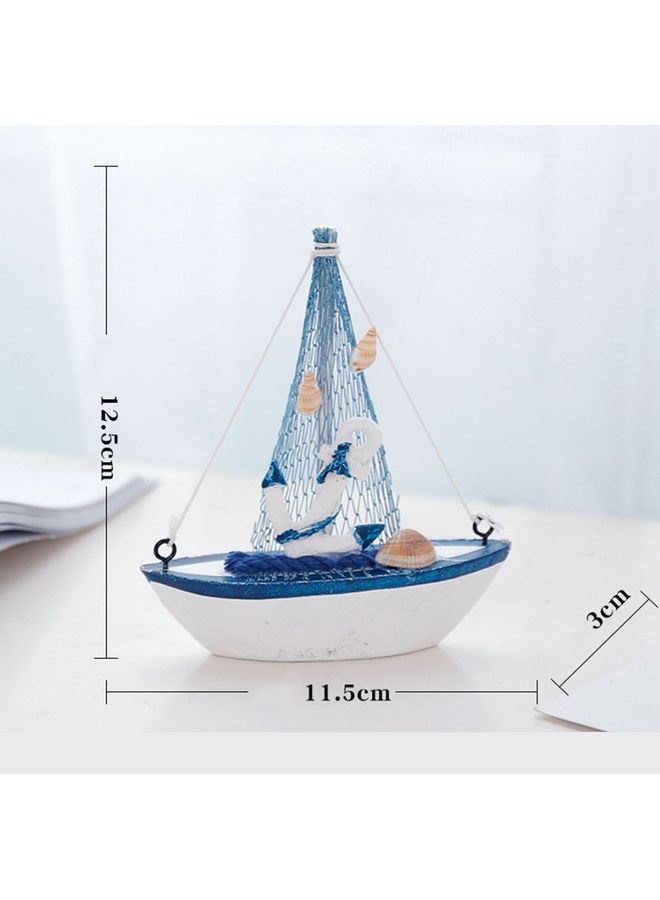 Loquat Wooden Sailing Ship For Home Decor Multicolour - Image 2