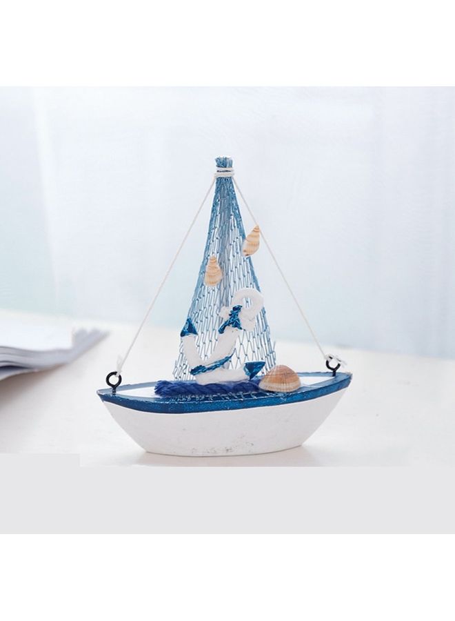 Loquat Wooden Sailing Ship For Home Decor Multicolour - Image 1
