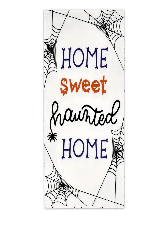 Gift Boutique Halloween Guest Napkins 100 Count Disposable Paper Hand Towels Black Orange Purple for Bathroom Buffet Dinner Haunted Home Party Decor - Image 1