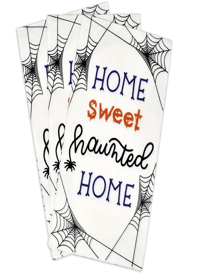 Gift Boutique Halloween Guest Napkins 100 Count Disposable Paper Hand Towels Black Orange Purple for Bathroom Buffet Dinner Haunted Home Party Decor - Image 4