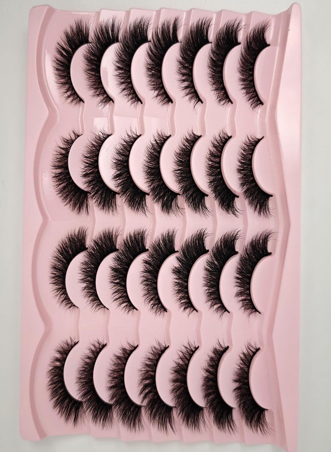 TIKILEY Cat Eye Lashes Strip 3D Natural Lashes Wispy Faux Mink C Curl Fake Lashes Cateye Fluffy 16mm False Eyelashes Natural Look (19) - Image 5