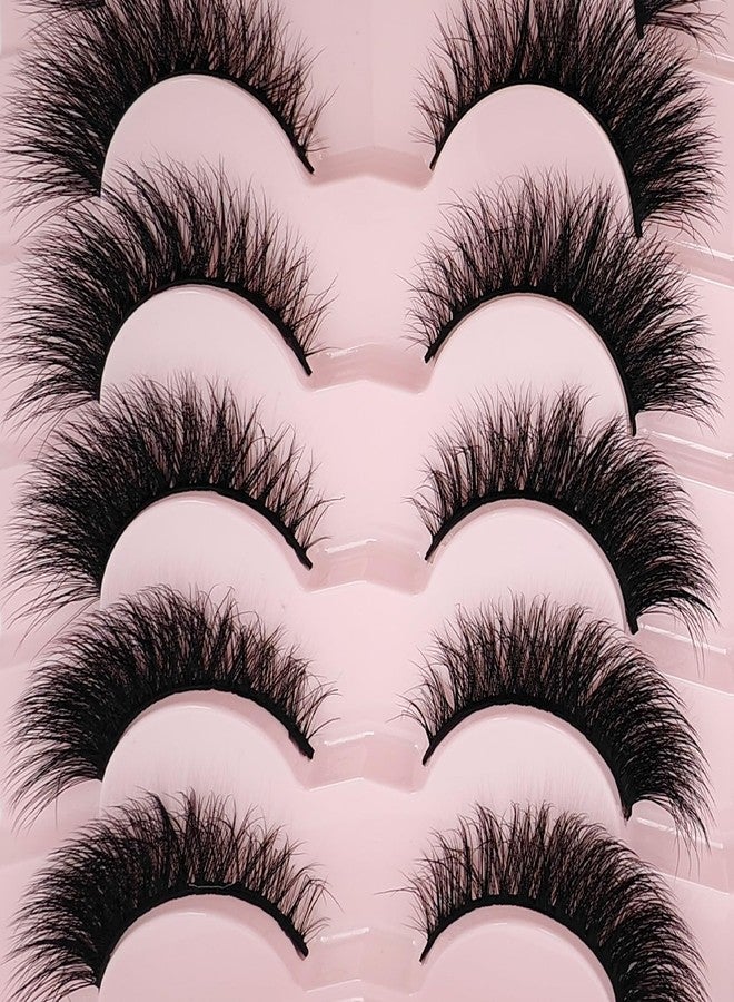 TIKILEY Cat Eye Lashes Strip 3D Natural Lashes Wispy Faux Mink C Curl Fake Lashes Cateye Fluffy 16mm False Eyelashes Natural Look (19) - Image 3