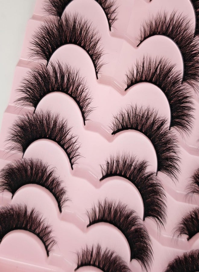TIKILEY Cat Eye Lashes Strip 3D Natural Lashes Wispy Faux Mink C Curl Fake Lashes Cateye Fluffy 16mm False Eyelashes Natural Look (19) - Image 2