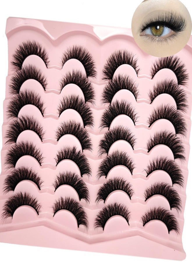 TIKILEY Cat Eye Lashes Strip 3D Natural Lashes Wispy Faux Mink C Curl Fake Lashes Cateye Fluffy 16mm False Eyelashes Natural Look (19) - Image 4