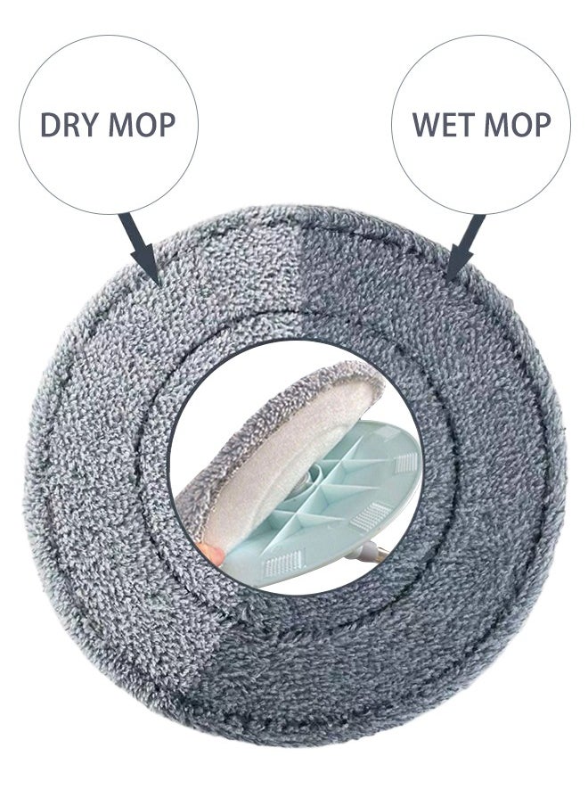6 Pack Mop Cloth Replacement Mop Head, Mop Replacement Parts, Washable Microfiber Cloth Pads for Floor Cleaning