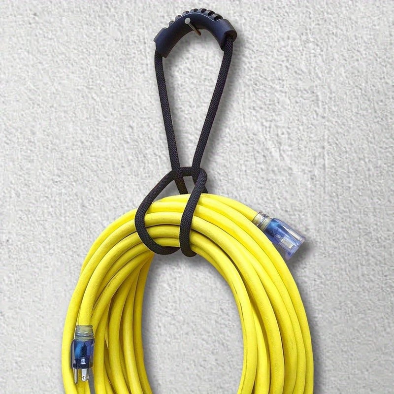 6 قطع أحبال تخزين سوداء وصفراء لتمديد التيار الكهربائي 23-62 بوصة من البوليستر المتين - Image 3