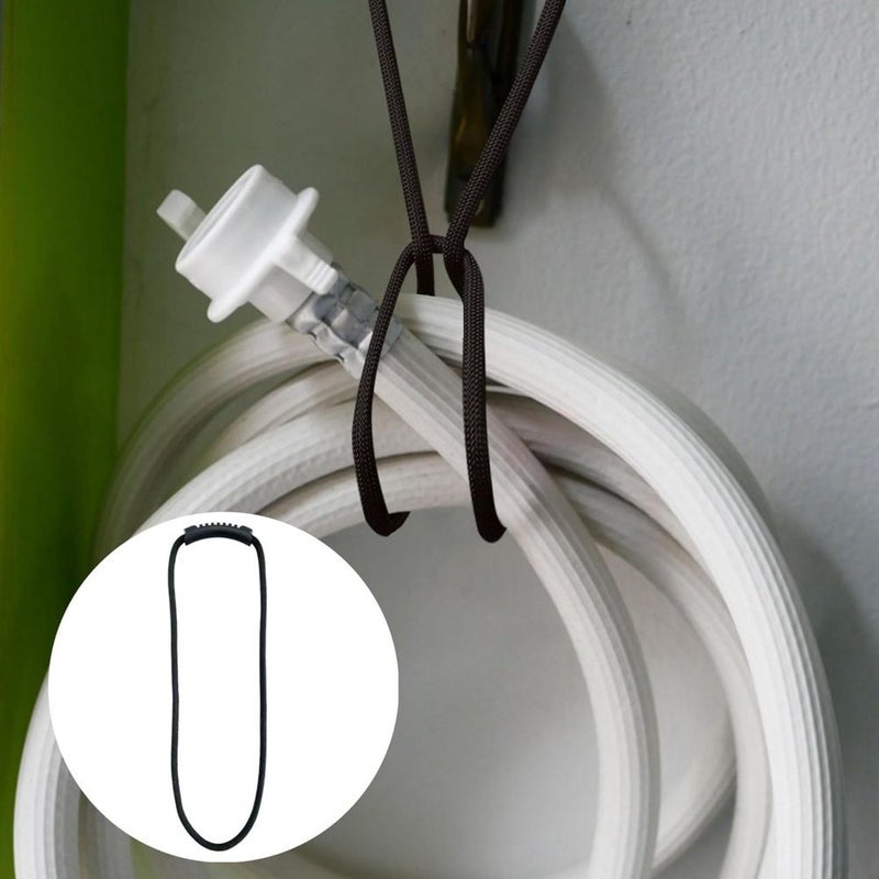 6 قطع أحبال تخزين سوداء وصفراء لتمديد التيار الكهربائي 23-62 بوصة من البوليستر المتين - Image 4