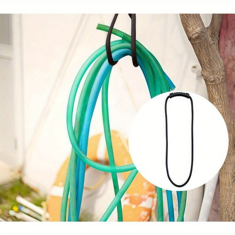 6 قطع أحبال تخزين سوداء وصفراء لتمديد التيار الكهربائي 23-62 بوصة من البوليستر المتين - Image 5