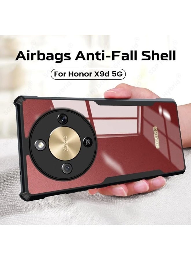 general Case Compatible with Honor X9d 5G [Droproof] [Sweat-Proof] [Fingerprint-Proof] Shockproof TPU+PC Clear Protective Phone Case - Image 2