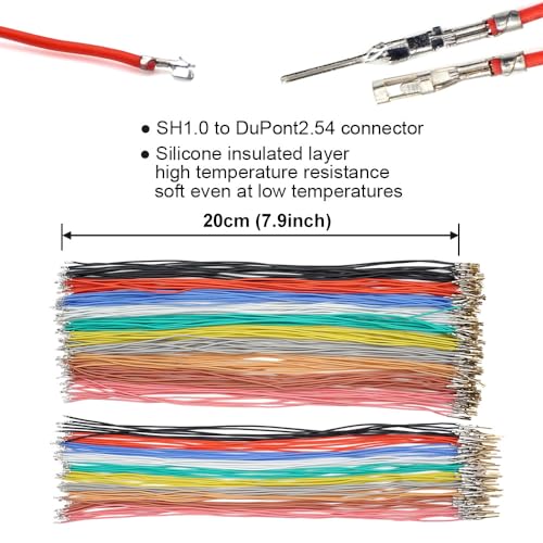 elechawk SH1.0 to DP 2.54 Pre-Crimped Cables and Connectors Kit Compatible with JST SH 1.0mm for I2C Qwiic Stemma QT Wire Flight Controller F405 H7 F7 - Image 5