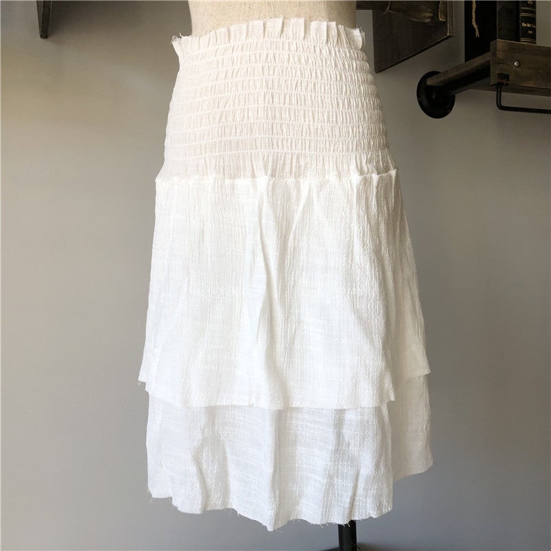 Sports Short Skirt Women'S Home Yoga Beach Skirt Casual Cotton Bamboo Ladies Short Skirt - Image 1