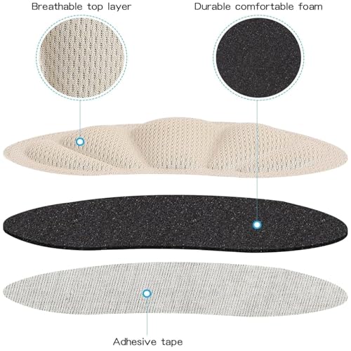 NOTYEX Back of Heel Inserts Cushion Pads Heel Grips Liner Shoe Insoles for Loose Sneaker, Shoes & Boots Heel Protector Filler Insert Pads, Too Big Boots, Improve Shoe Fit and Comfort For Men Women (Black, Pair Of 1) - Image 4