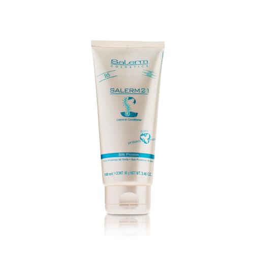 SALERM  Instant Hair Conditioner 21 Silk Protein  100 ml  LeaveIn or RinseOut Conditioner  with Silk Proteins  Heat Protector and Hydrating