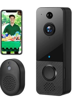 Wireless Doorbell with Camera, 1080P WiFi Wireless Videophone with Chime, Pedestrian Detection, Two-Way Intercom, Cloud Storage, IP65 Waterproof - pzsku/Z4F960F606AE63A9243F0Z/45/_/1696686336/005e8db5-1040-4fb9-925e-2637947c9af9