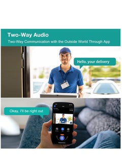 Wireless Doorbell with Camera, 1080P WiFi Wireless Videophone with Chime, Pedestrian Detection, Two-Way Intercom, Cloud Storage, IP65 Waterproof - pzsku/Z4F960F606AE63A9243F0Z/45/_/1696686337/af24068a-e093-4b4e-9f44-929aeed25988