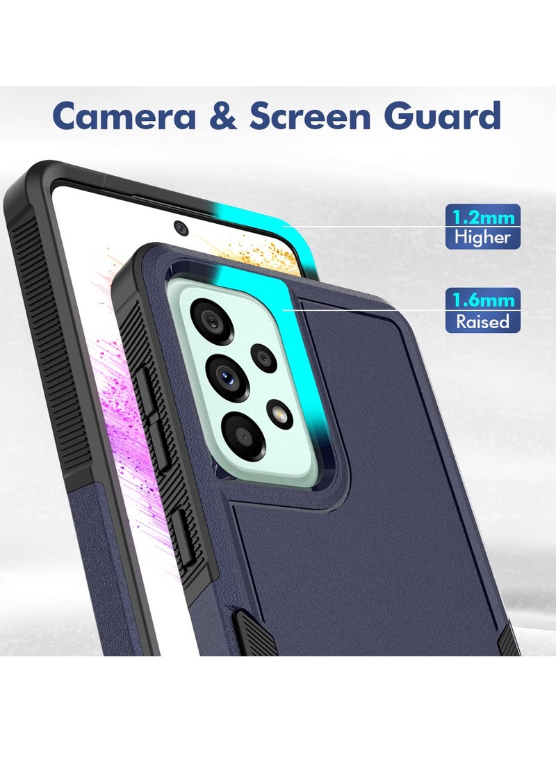 Compatible With For Samsung Galaxy A73 5G Case Dual Layer Protective Heavy Duty Cell Phone Cover Shockproof Rugged Military Protection Bumper Tough For Samsung Galaxy A73 (Blue) - pzsku/Z4F961269EB7B7B41D21AZ/45/_/1716985339/ed399de3-e053-4ab9-9161-6a3c57e6582e