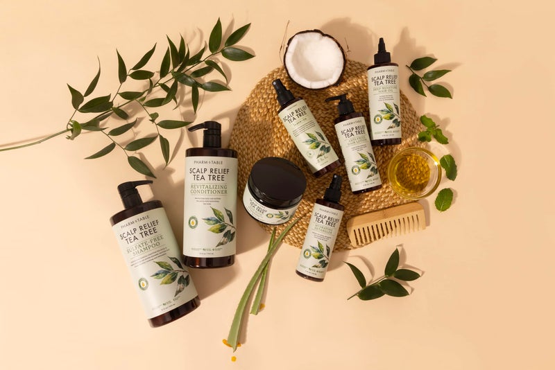 Pharm to Table Leave In Conditioner Spray - Tea Tree Scalp Treatment - Anti-Dandruff Treatment, Dry & Itchy Scalp Treatment, Hydrating & Medicated Formula for Psoriasis, and Scalp Care - Detangles & Nourishes Hair. - Image 2