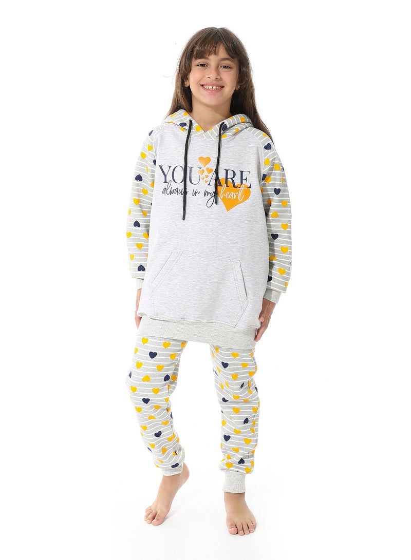 Caesar Printed CottonGirls Training Suit - Image 1