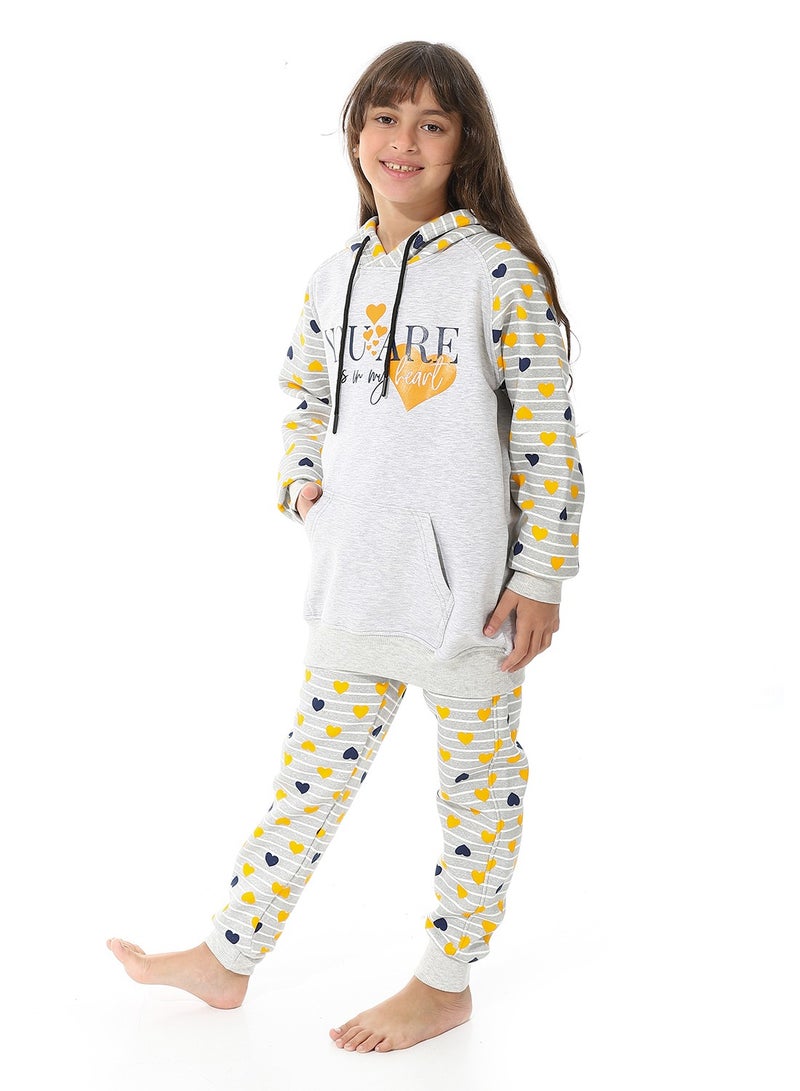 Caesar Printed CottonGirls Training Suit - Image 4