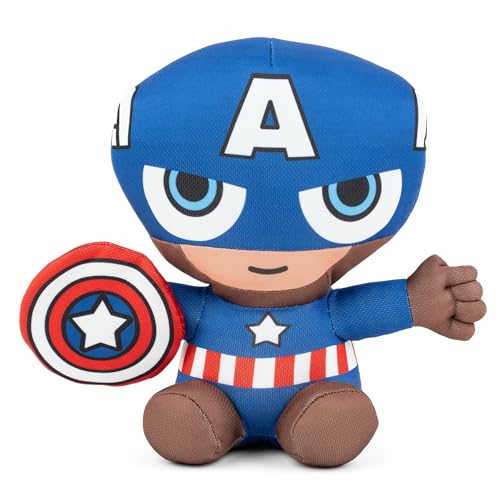 Mirada Marvel Captain America Soft Plush Toy – 22cm | Official Licensed Superhero Stuffed for Kids, Boys & Girls | Super Cuddly Character Toy for Fans | Perfect for Birthday Gifts/Christmas/Diwali - Image 2