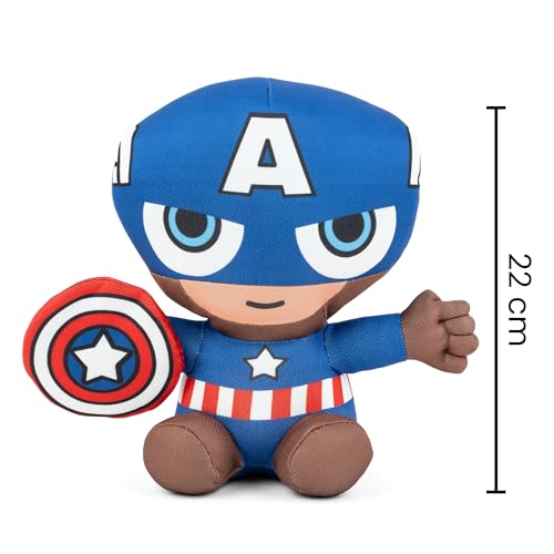 Mirada Marvel Captain America Soft Plush Toy – 22cm | Official Licensed Superhero Stuffed for Kids, Boys & Girls | Super Cuddly Character Toy for Fans | Perfect for Birthday Gifts/Christmas/Diwali - Image 4