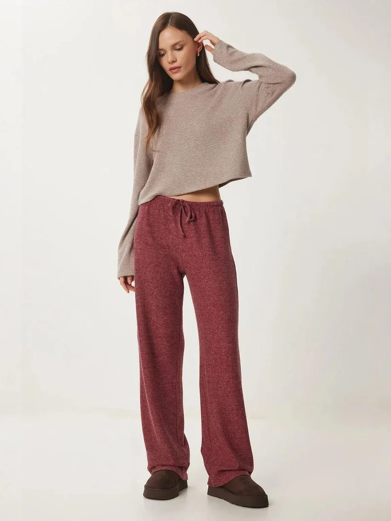 Lovely Istanbul ISTANBUL Soft Textured Pants with Drawstring