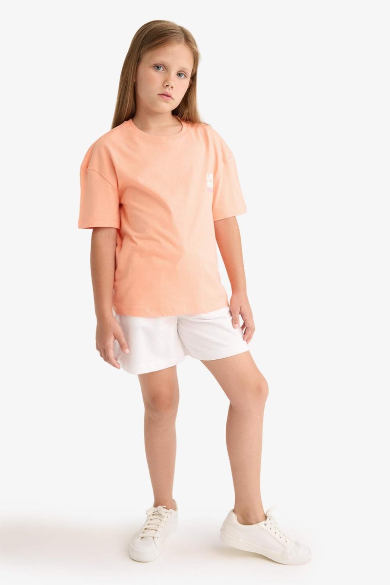 DeFacto Girl Flexible Waist White Shorts - Image 1