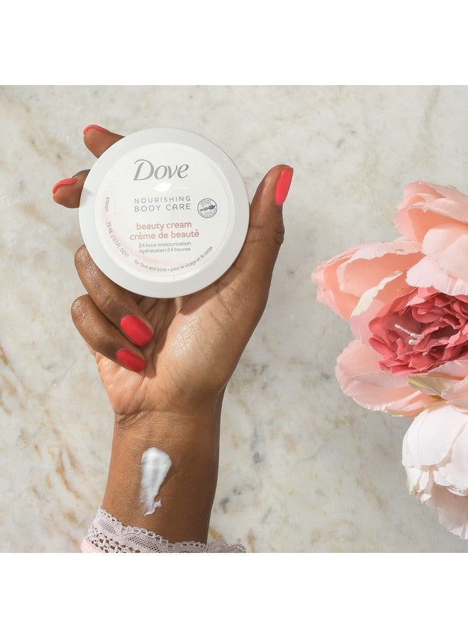 دوف كريم دوف المغذي للعناية بالجسم والوجه واليدين والجسم، لوشن مرطب للبشرة العادية إلى الجافة للنساء، مع ترطيب يدوم 24 ساعة، عبوة من 4 قطع، 2.53 أونصة لكل عبوة - Image 5