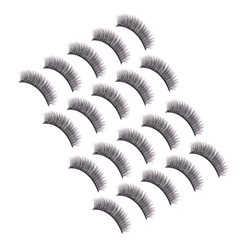 10 Pairs Magnetism Eyelashes Kit Handmade Lightweight Reusable Magnetic Lashes with Eyeliner Applicator - Image 5