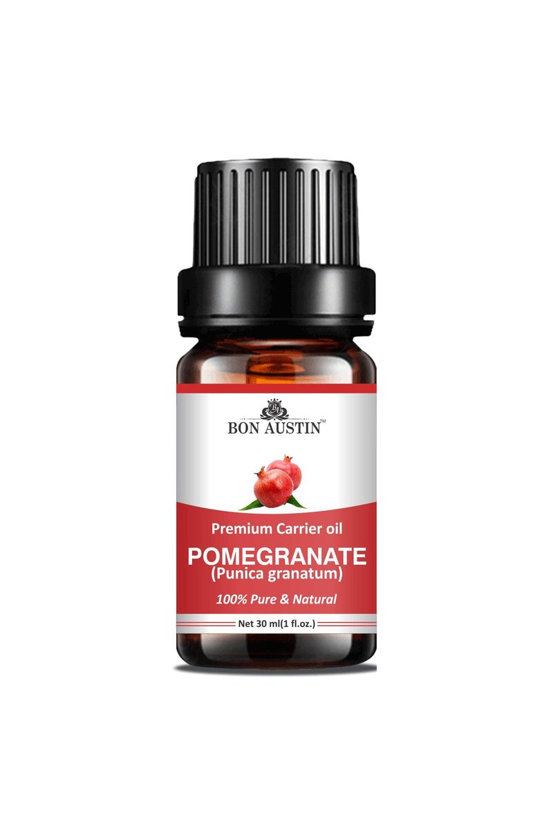 Bon Austin Natural Pomegranate Oil for Skin, Hair and Anti-Aging Care (Pack of 1, 30 ml)|Pure and Cold Pressed Oil Rich in Antioxidants Helps Brighten Skin, Reduce Wrinkles and Strengthen Hair| - Image 3