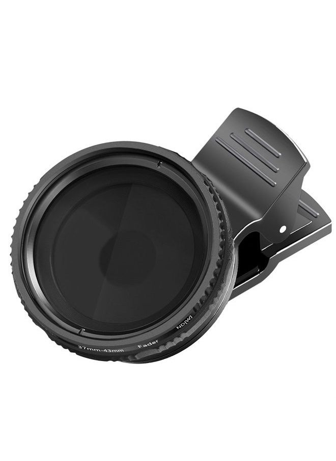 Neewer - NEEWER 37mm Clip On ND2-ND400 Phone Lens ND Filter Kit: Adjustable Neutral Density Filter with Phone Clip Compatible with iPhone 14/14Pro/14Pro Max Samsung Android Smartphones iPad and More - Image 1