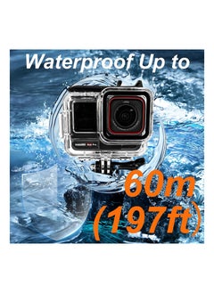 Generic Dive Housing Case for Insta360 Ace Pro, Underwater Dive Protective Shell Waterproof Up to 60m (197ft) with Bracket Accessories  - Image 4